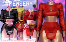 #MEWSERY Sakurai Set{#3 Leather-Ruby}
