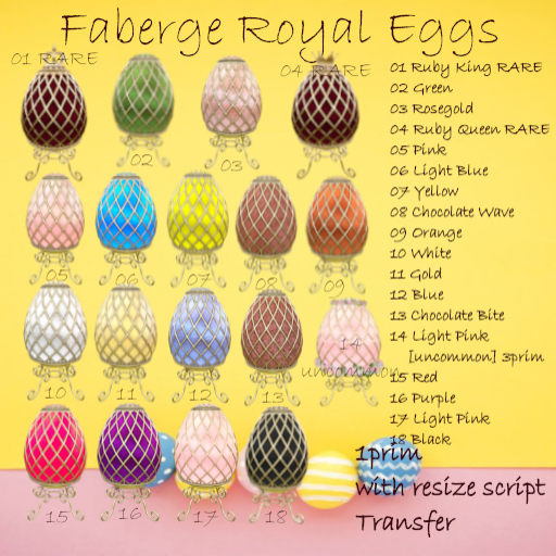 01 [X] Faberge Royal Egg Ruby King 01 RARE