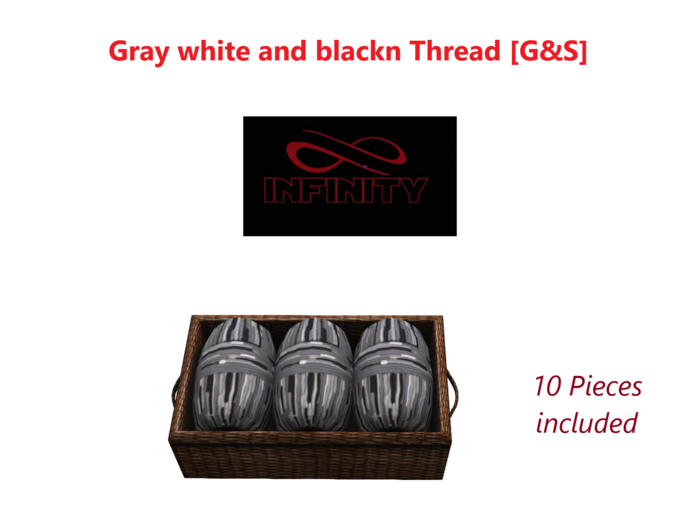Gray white and blackn Thread [G&S]