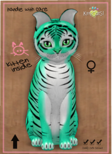 KittyCatS Box - Tiger! - Seafoam