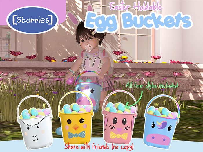 [Starries] Wearable Egg Bucket Set - Egg Hunting Buckets