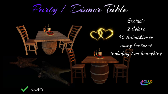 Dining/Party Table  (Exclusiv)