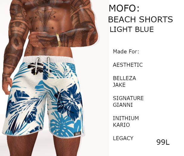 LIGHTBLUE-BEACHSHORTS