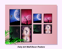 Fairy Art Wall Decor Posters -full perm
