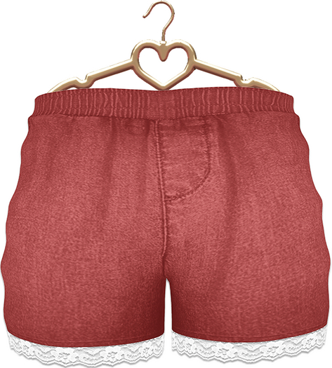 {Lula Belle} Lacey Shorts - RUBY {boxed}