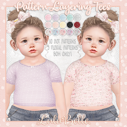{Lula Belle} Pattern BOM Layering Tees {boxed}