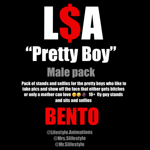 L$A - "Pretty Boy" Pack (MALE PACK)