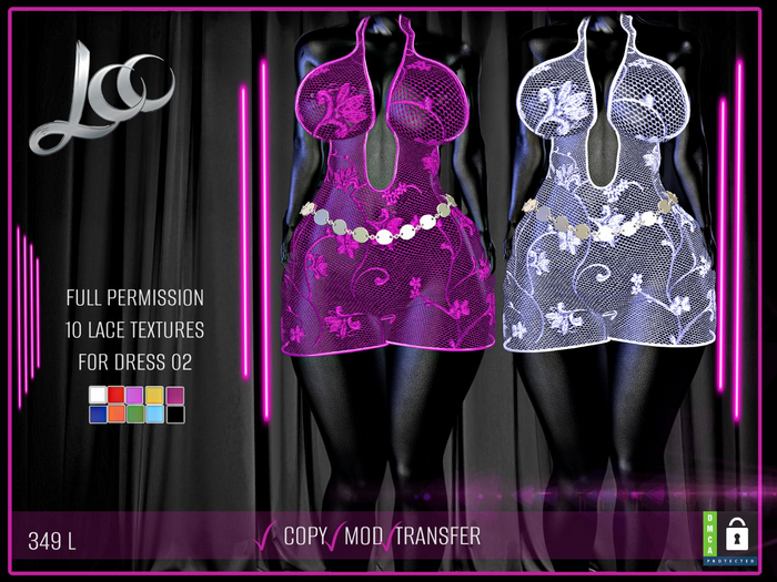 LCC FULL PERM DRESS 02 LACE TEXTURES