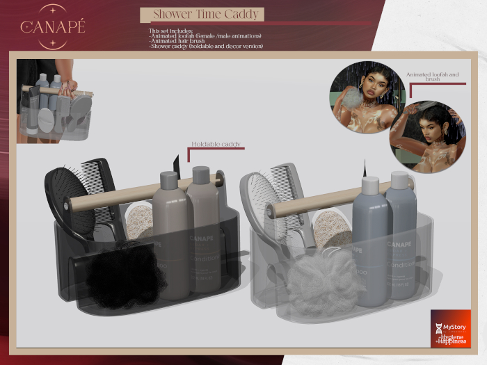 [Canape] Shower Time Caddy Fatpack