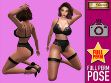 C.CHANTAL Full Perm Pose #FPP-035 Photo Model Ground Sit