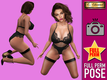 C.CHANTAL Full Perm Pose #FPP-037 Photo Model Ground Sit