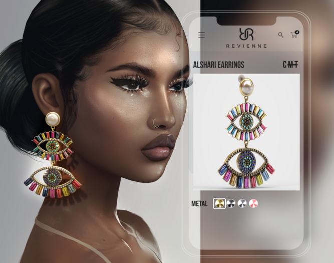 Revienne: The Alshari Earrings [GOLD]
