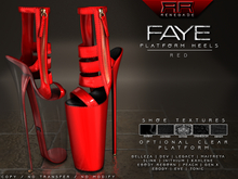 [Renegade] Faye Platform Heels - Red
