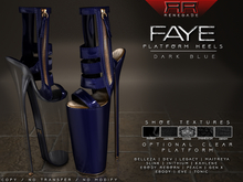 [Renegade] Faye Platform Heels - Dark Blue