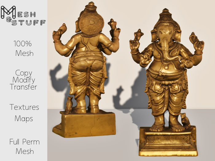 M&S ~ Ganesha Statue Mesh Full Perm *