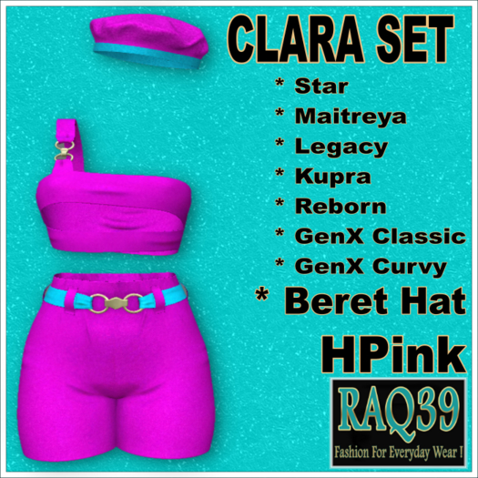 [R39] Clara Set-HPink