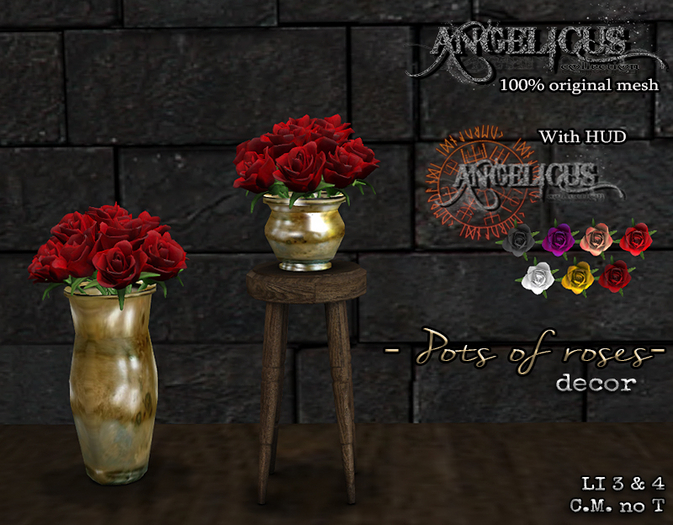 ::ANGELICUS:Pots of roses 