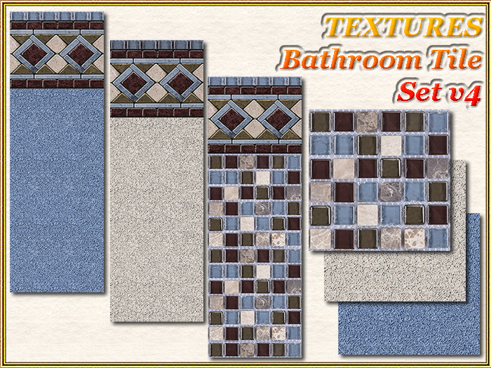TEXTURES - Bathroom Tile Set v4 (Full perm)