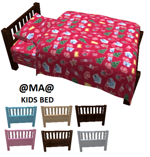 @MA@ KIDS BED 'I LOVE CHRISTMAS' FABRIC