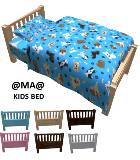 @MA@ KIDS BED Fabric Dogs