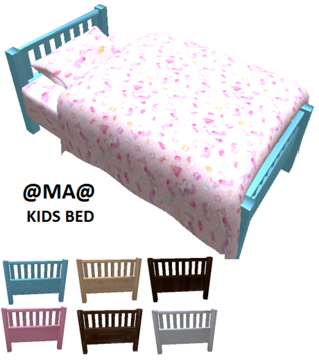 @MA@ KIDS BED Pink white hearts featuring unicorn
