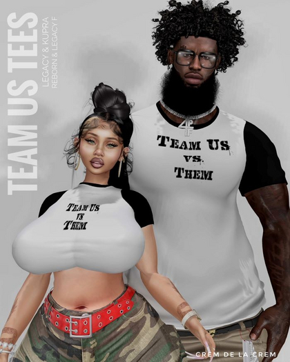 Crem: Team Us/ Hubby Tee (L)