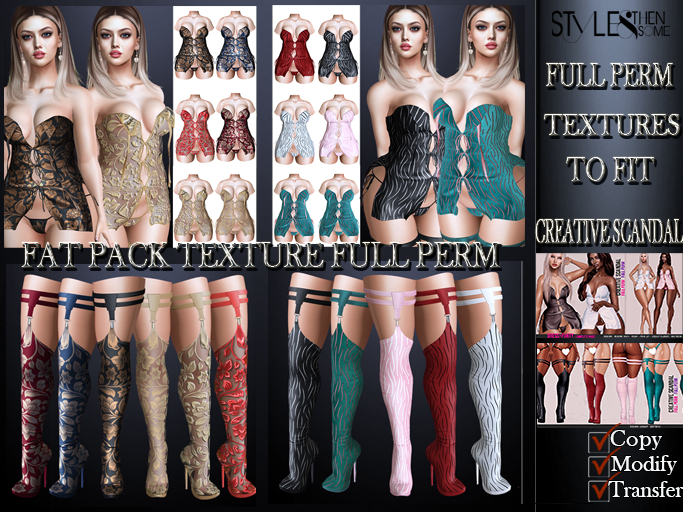 STYLES-CREATIVE SCANDAL. 203+205 - TEXTURE FULL PERM --MegaPac