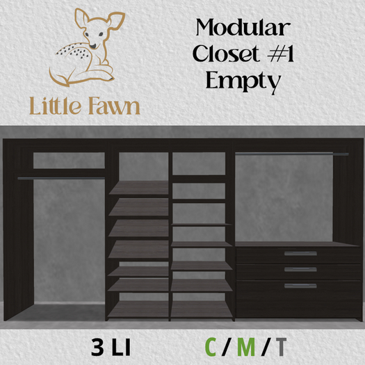 LF-modular closet empty #1 **ADD**