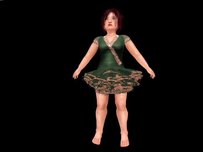 ND/MD Cuties  PRETTY IN FRILLS GREEN