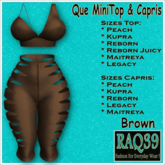[R39] Que MiniTop & Capris-Brown