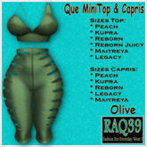 [R39] Que MiniTop & Capris-Olive