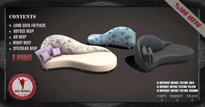 (Efe Design) Long Sofa Fatpack Fullperm