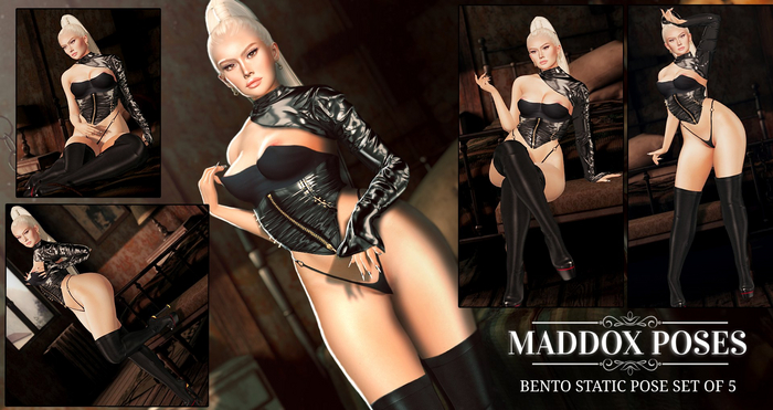 Onyx - Female Bento Static Pose Set - FATPACK OF 5