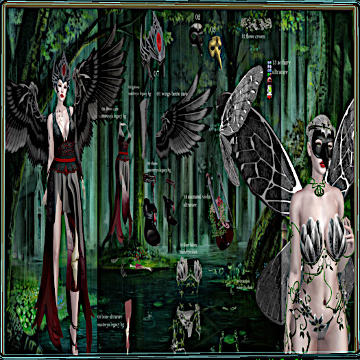 01 KS BLACK WING BENTO RARE Black Fairy