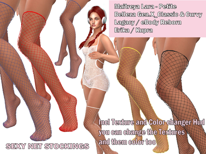 Net Stockings  in all Colors