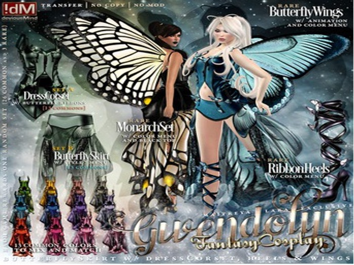 !dM Gwendolyn **MONARCH SET** (BOX #14AB LARA) RARE