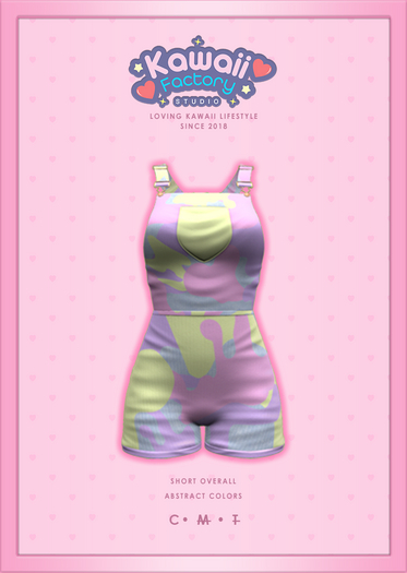 [=KFS=] Ebody Reborn - Short Overall - Abstract Colors