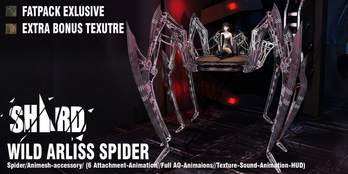 .:. SHARD .:. Wild Arliss Spider FATPACK  Unpacker HUD