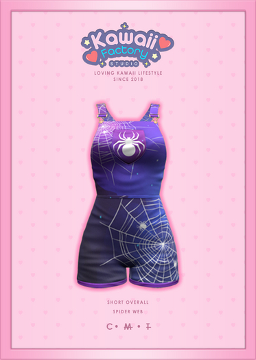 [=KFS=] Legacy Perky - Short Overall - Spider Web