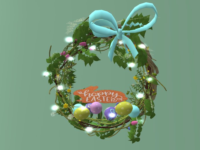 Lighted Easter Wreath