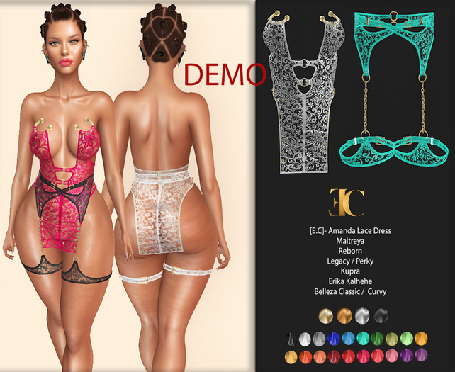 [E.C]- Amanda Lace Dress DEMO