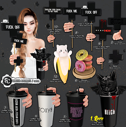 1. [SpotCat ] BLACK - Cup cat / RARE