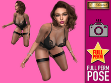 C.CHANTAL Full Perm Pose #FPP-046 Photo Model Ground Sit