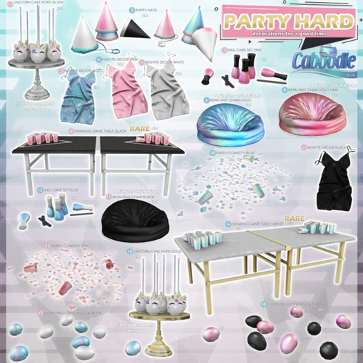 Caboodle - Party Hard Set - Fatpack