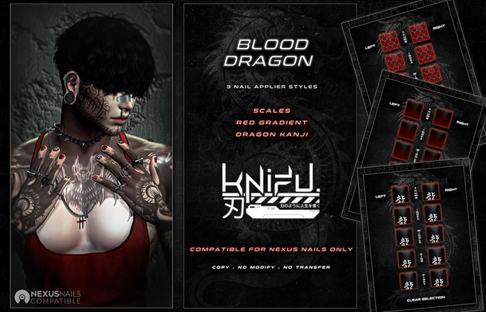KNIFU. Blood Dragon - Nexus Nail Appliers