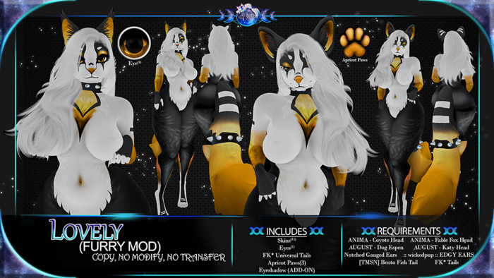 FK* Lovely ☾☾Orange☽☽ ☾☾Furry Mod☽☽ ☾☾BOM☽☽