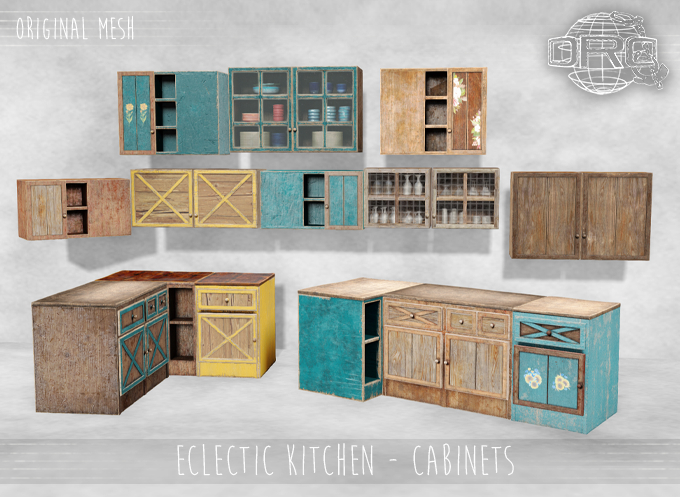 -DRD- Eclectic Kitchen - Cabinets