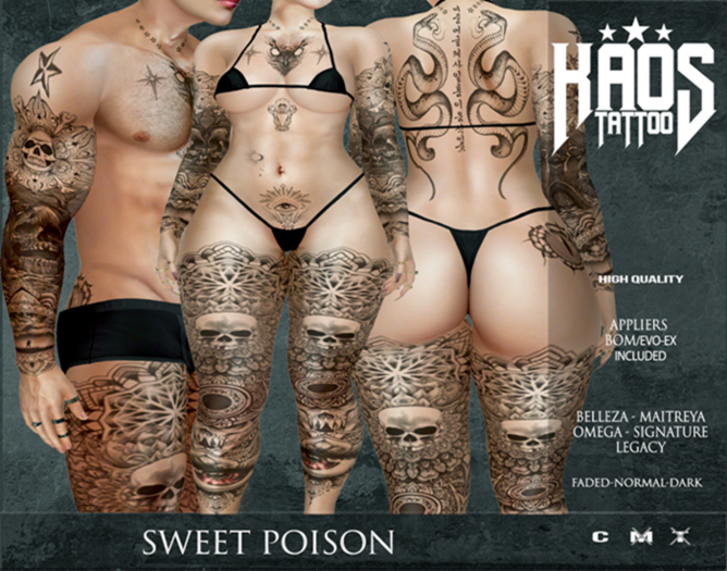 KAOS SWEET POISON TATTOO ( full )