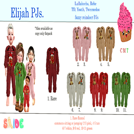 2.{Slide} Elijah PJs Pink Sitting- TD