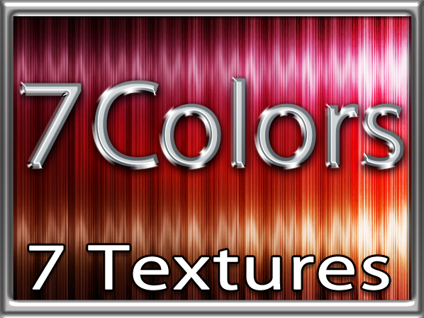 RAINBOW Hair 06 - 7 Colors